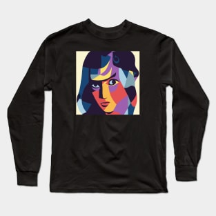 Tawny - Cubism Portrait Long Sleeve T-Shirt